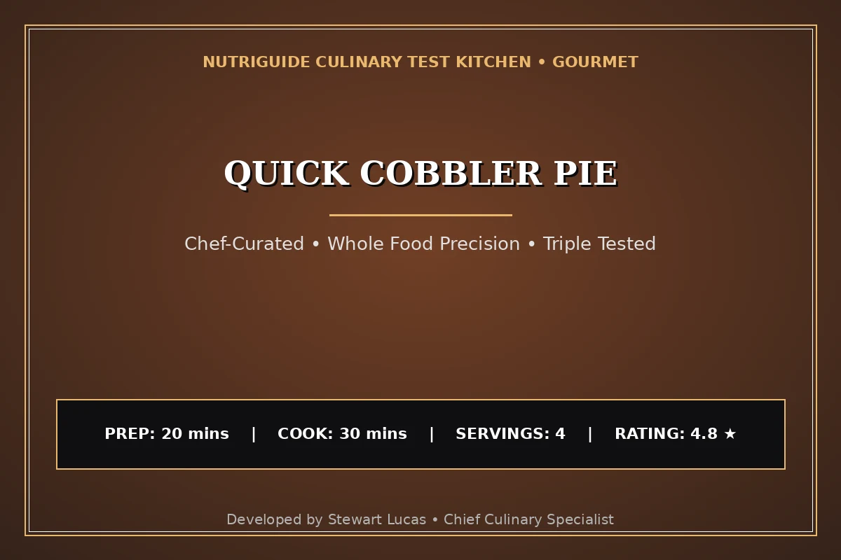 Quick Cobbler Pie
