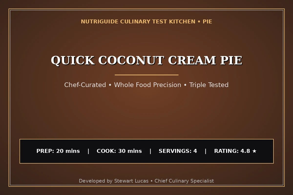 Quick Coconut Cream Pie