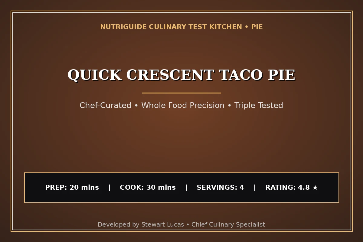 Quick Crescent Taco Pie