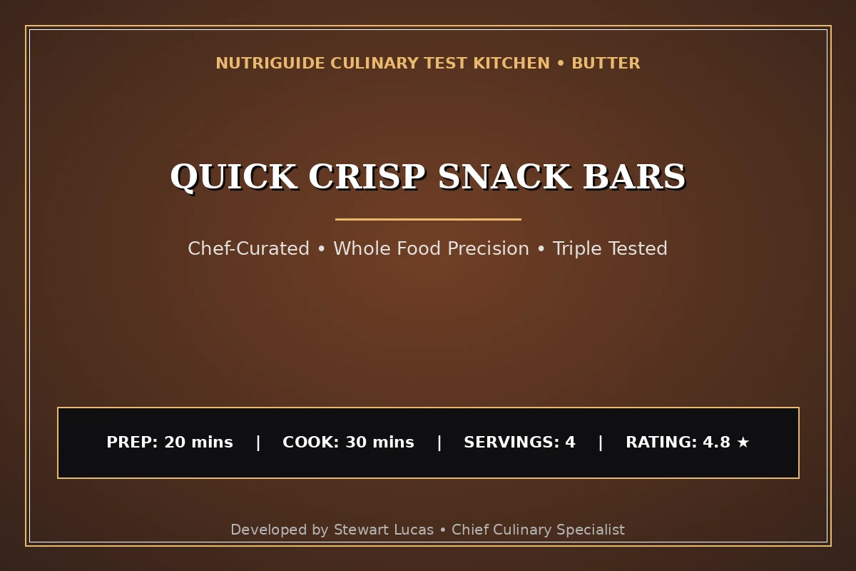 Quick Crisp Snack Bars