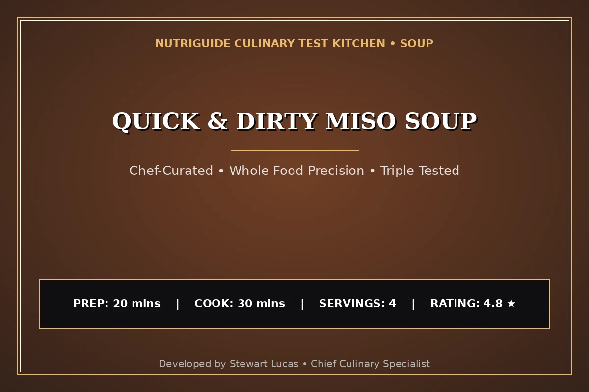 Quick & Dirty Miso Soup