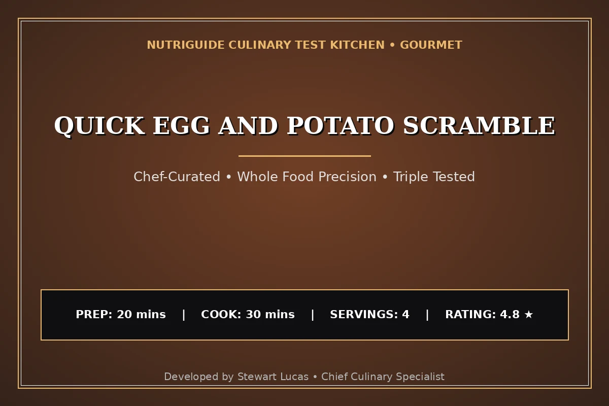 Quick Egg And Potato Scramble