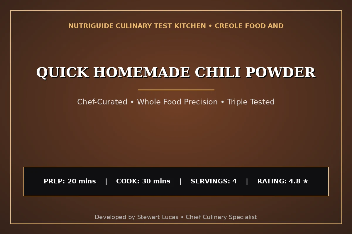 Quick Homemade Chili Powder