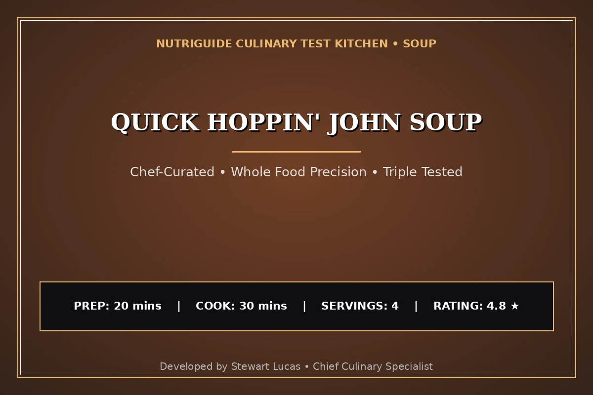 Quick Hoppin' John Soup
