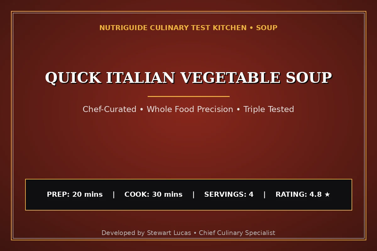 Quick Italian Vegetable Soup