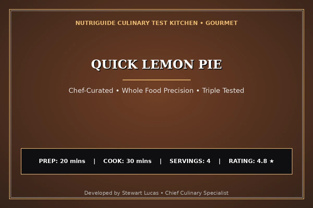 Quick Lemon Pie