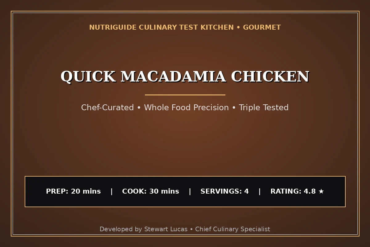 Quick Macadamia Chicken