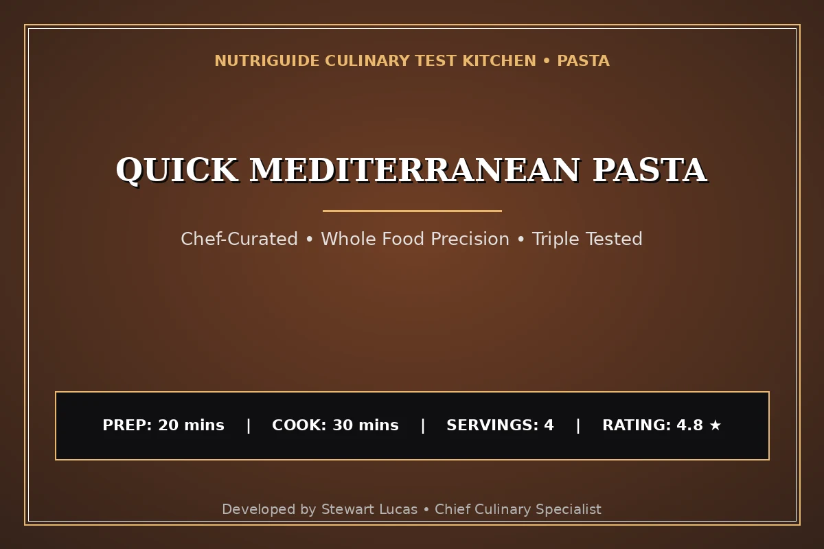 Quick Mediterranean Pasta