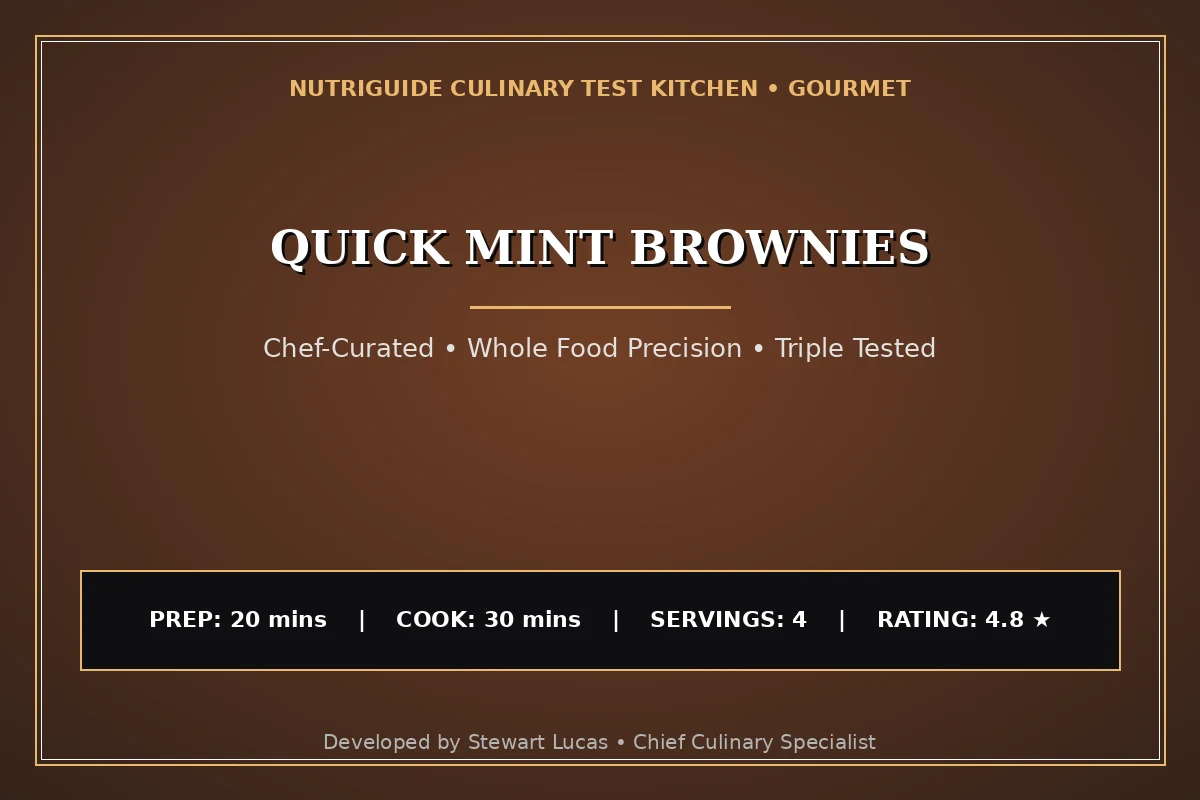 Quick Mint Brownies