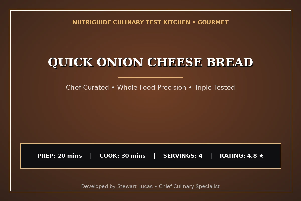 Quick Onion Cheese Bread