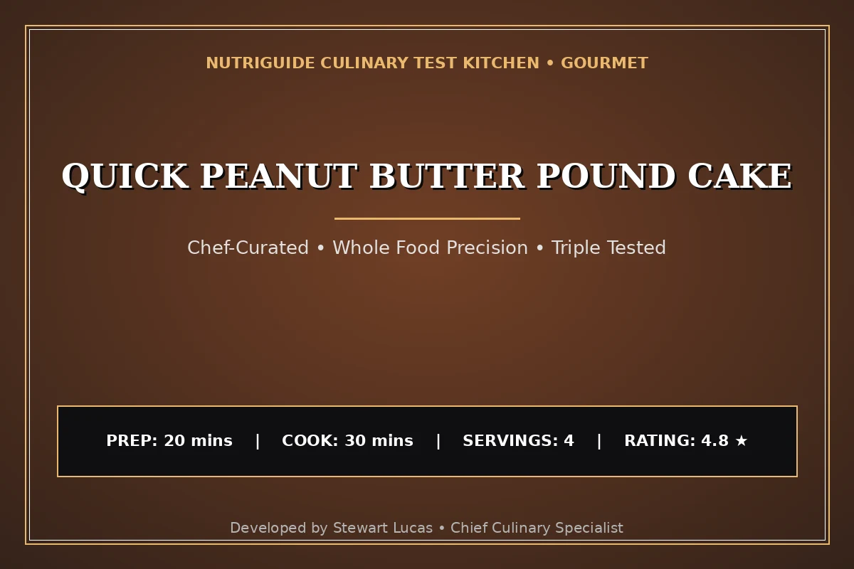 Quick Peanut Butter Pound Cake