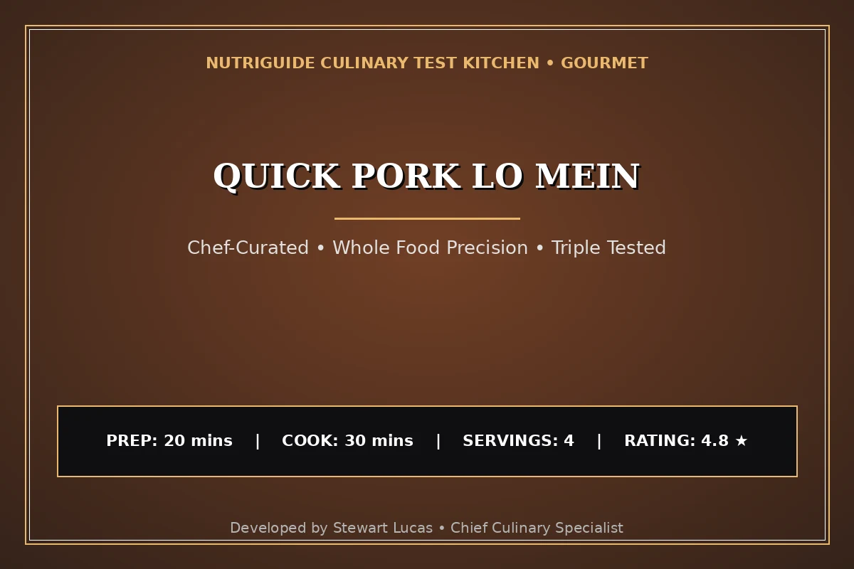 Quick Pork Lo Mein