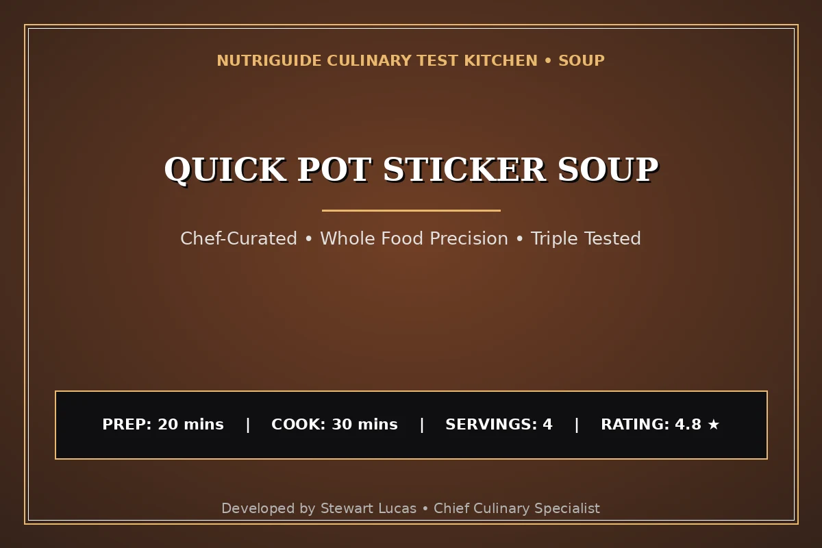Quick Pot Sticker Soup