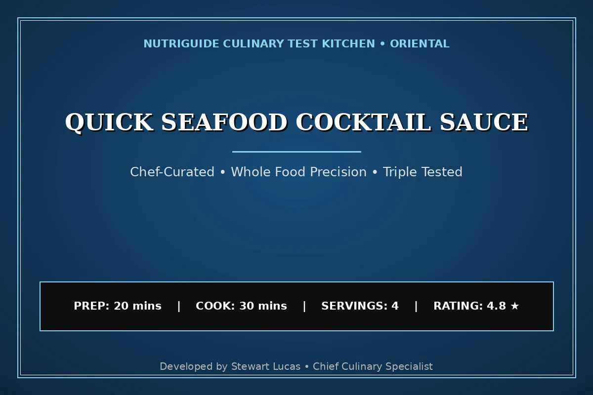 Quick Seafood Cocktail Sauce