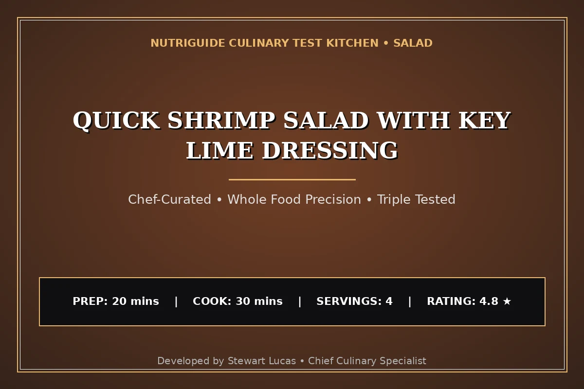 Quick Shrimp Salad With Key Lime Dressing