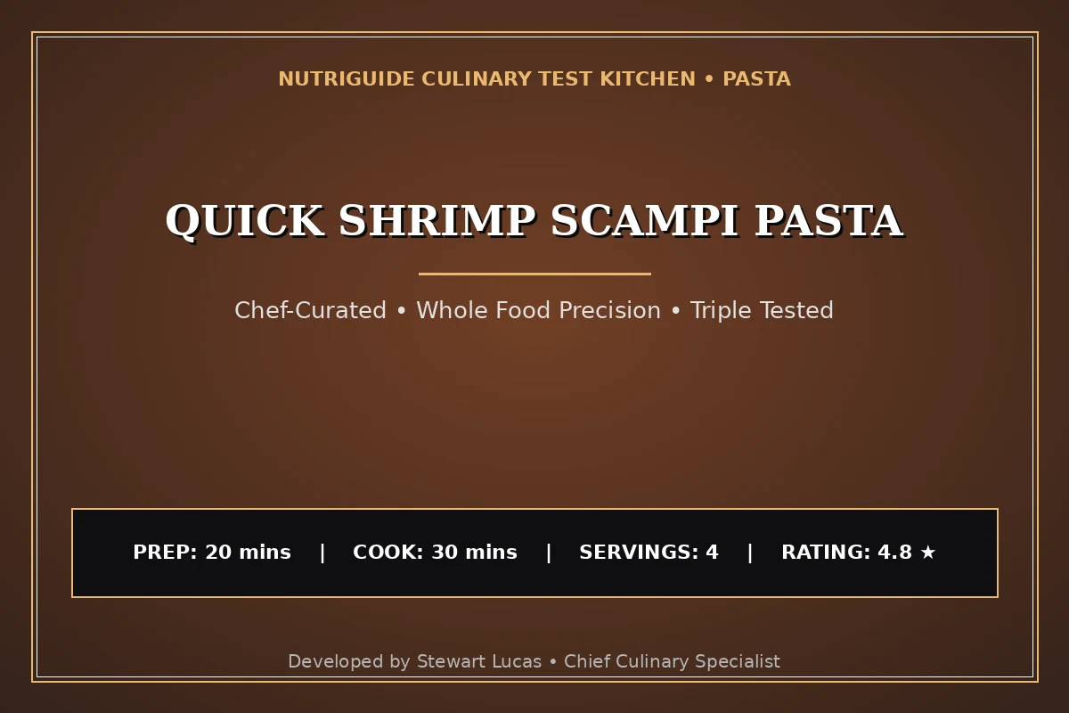 Quick Shrimp Scampi Pasta