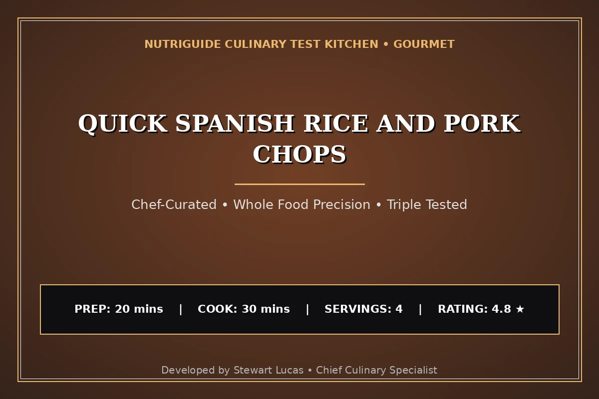 Quick Spanish Rice And Pork Chops