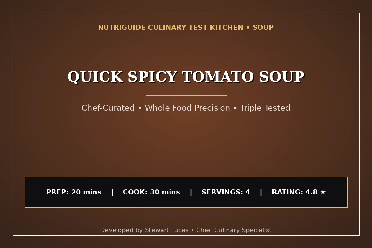 Quick Spicy Tomato Soup