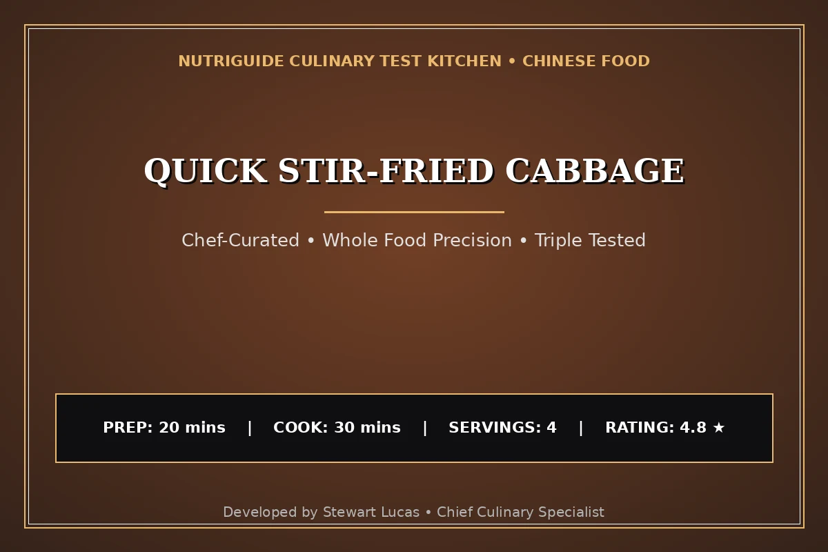 Quick Stir-Fried Cabbage