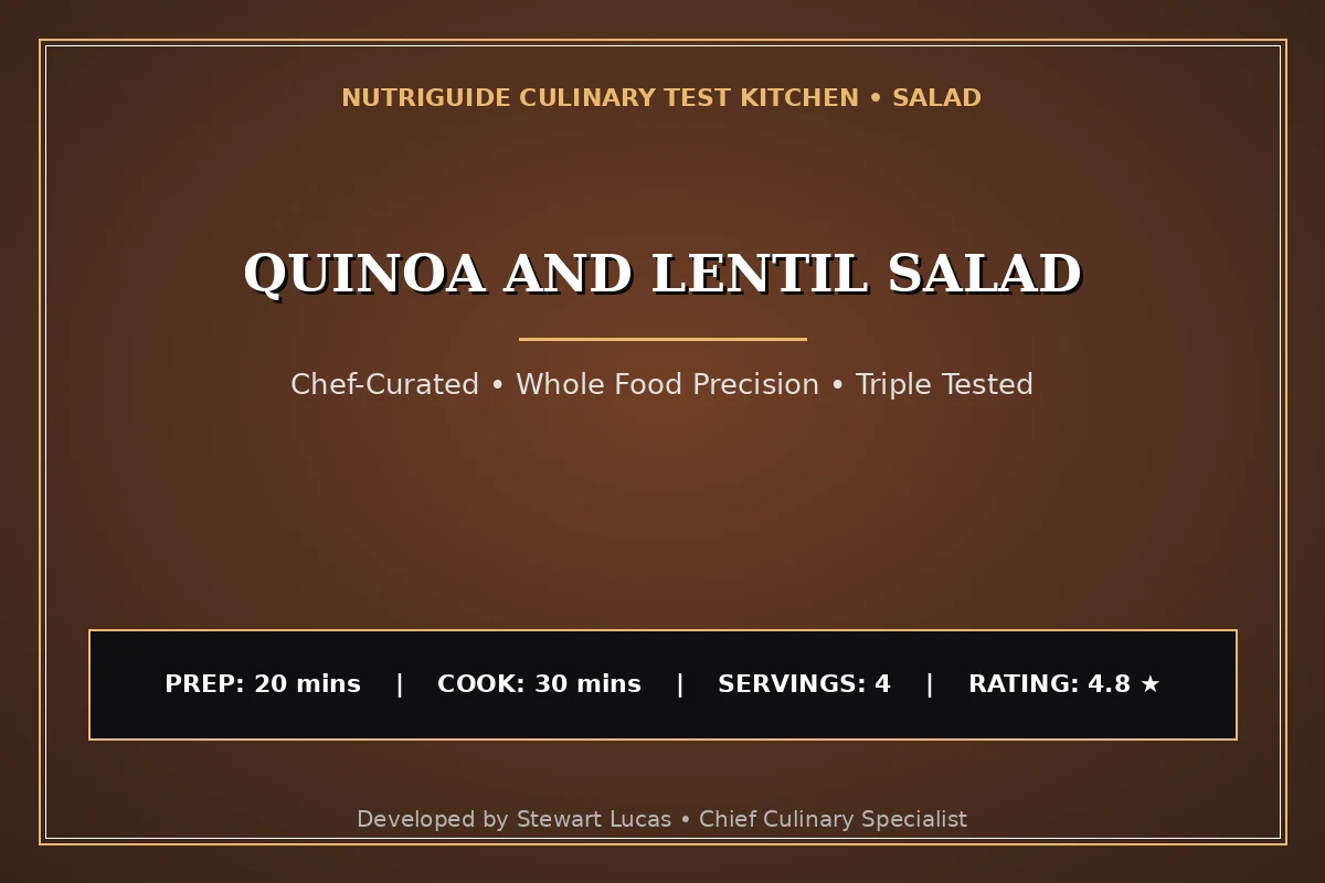 Quinoa And Lentil Salad