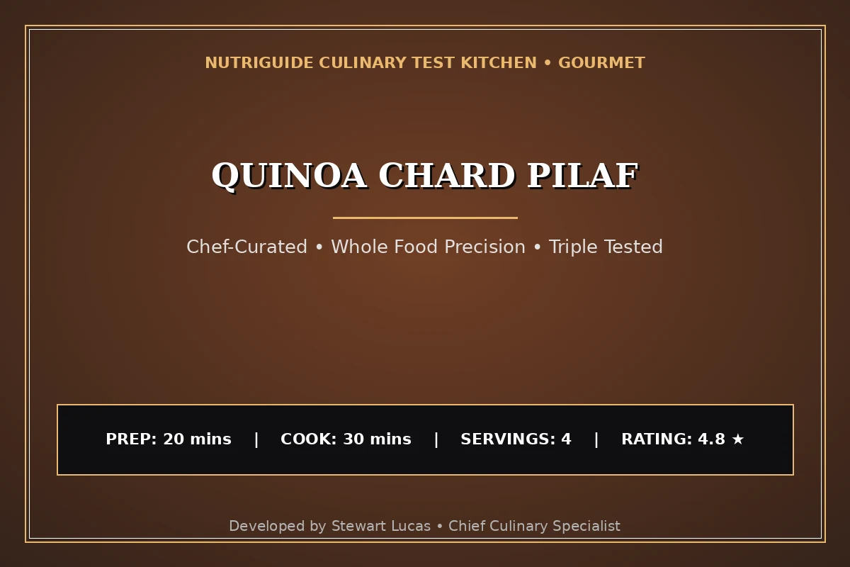 Quinoa Chard Pilaf