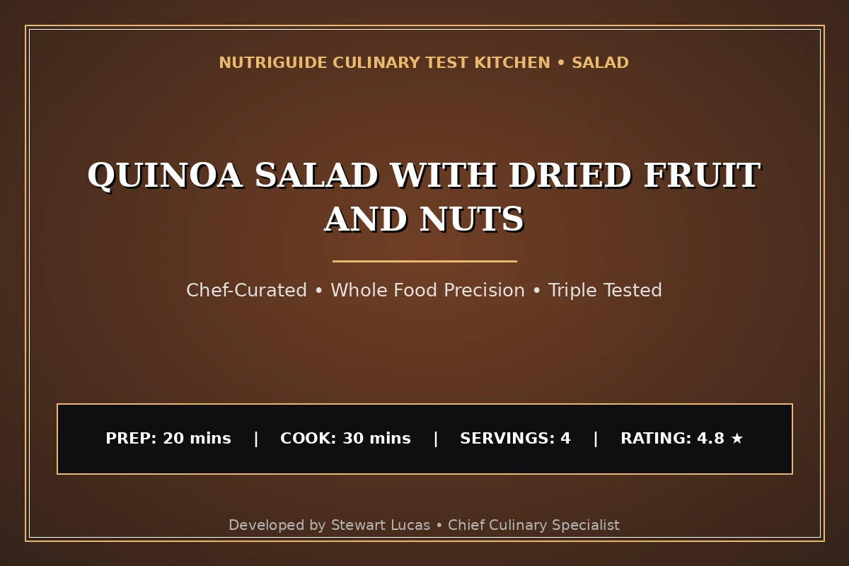 Quinoa Salad With Dried Fruit And Nuts