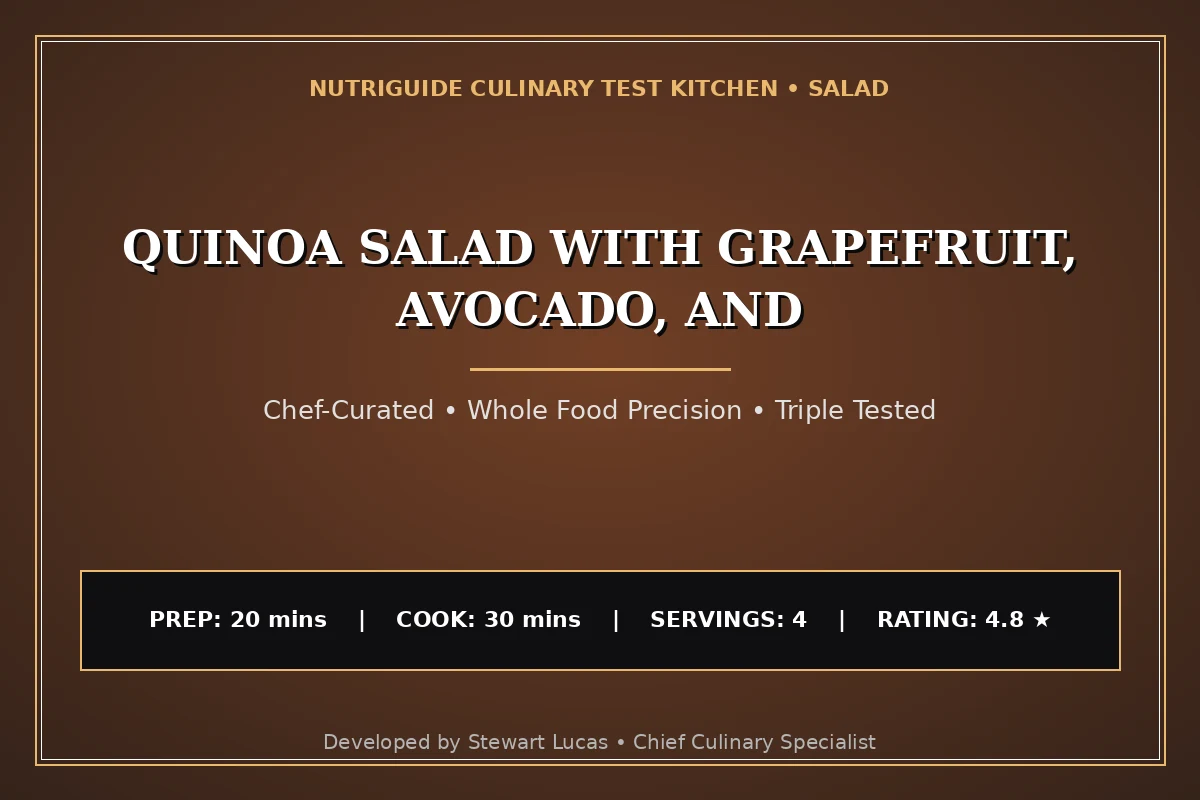 Quinoa Salad With Grapefruit, Avocado, And