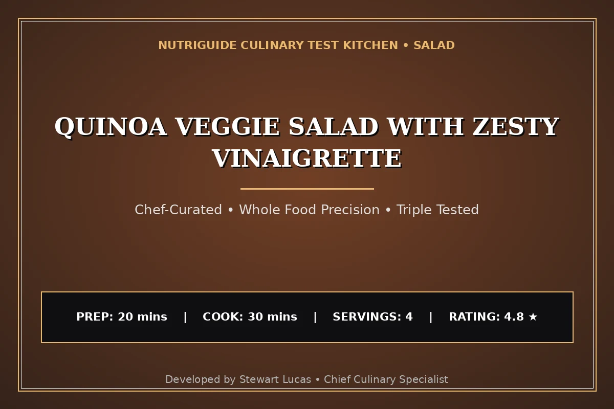 Quinoa Veggie Salad With Zesty Vinaigrette