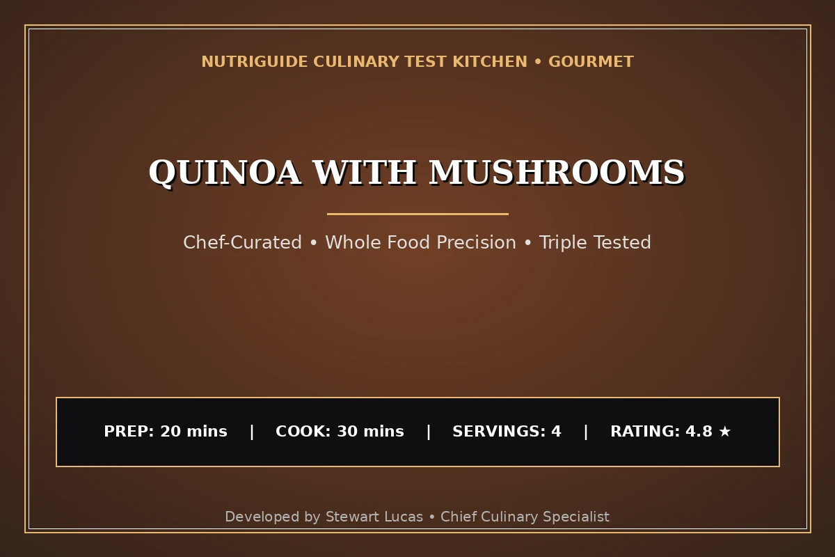 Quinoa With Mushrooms