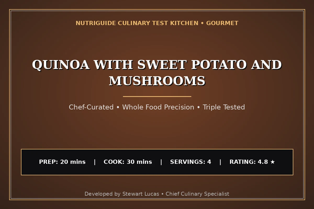 Quinoa With Sweet Potato And Mushrooms