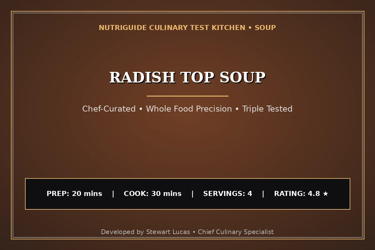 Radish Top Soup