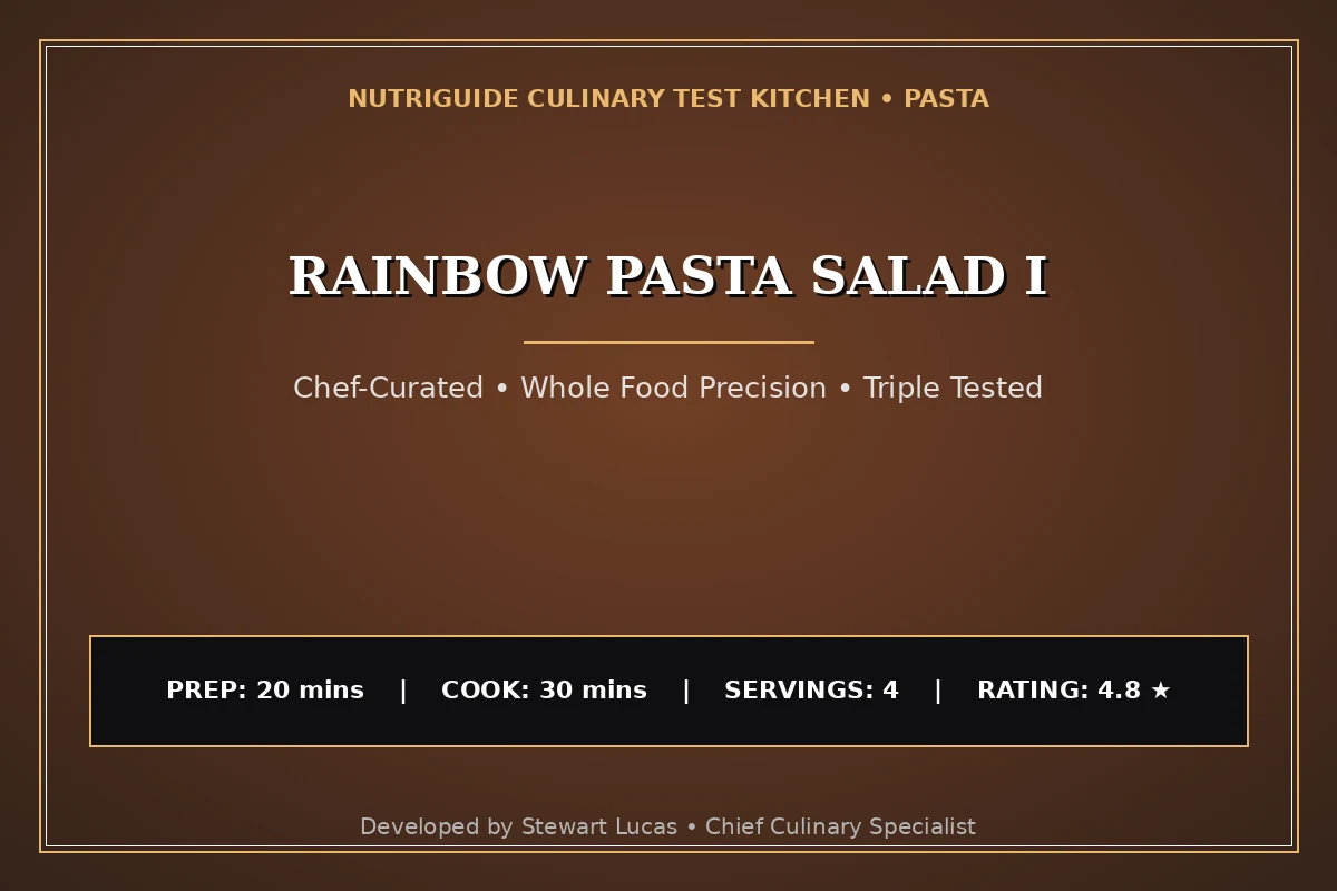 Rainbow Pasta Salad I