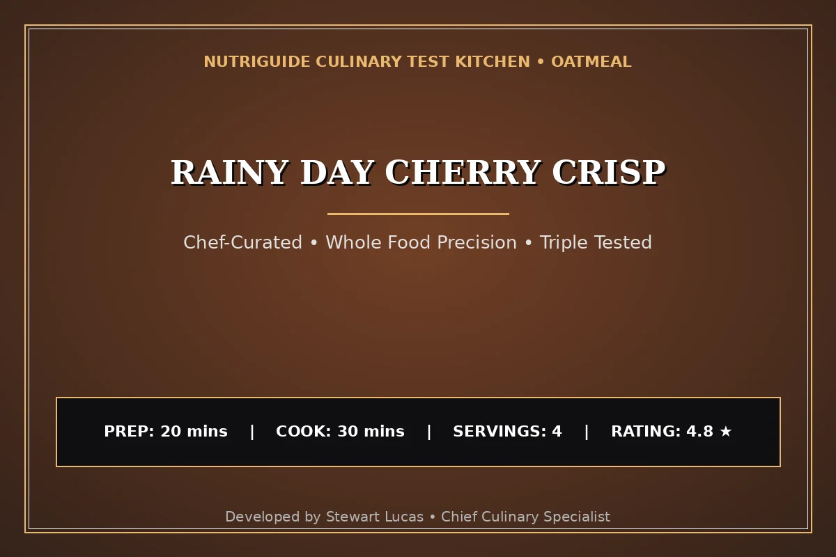 Rainy Day Cherry Crisp