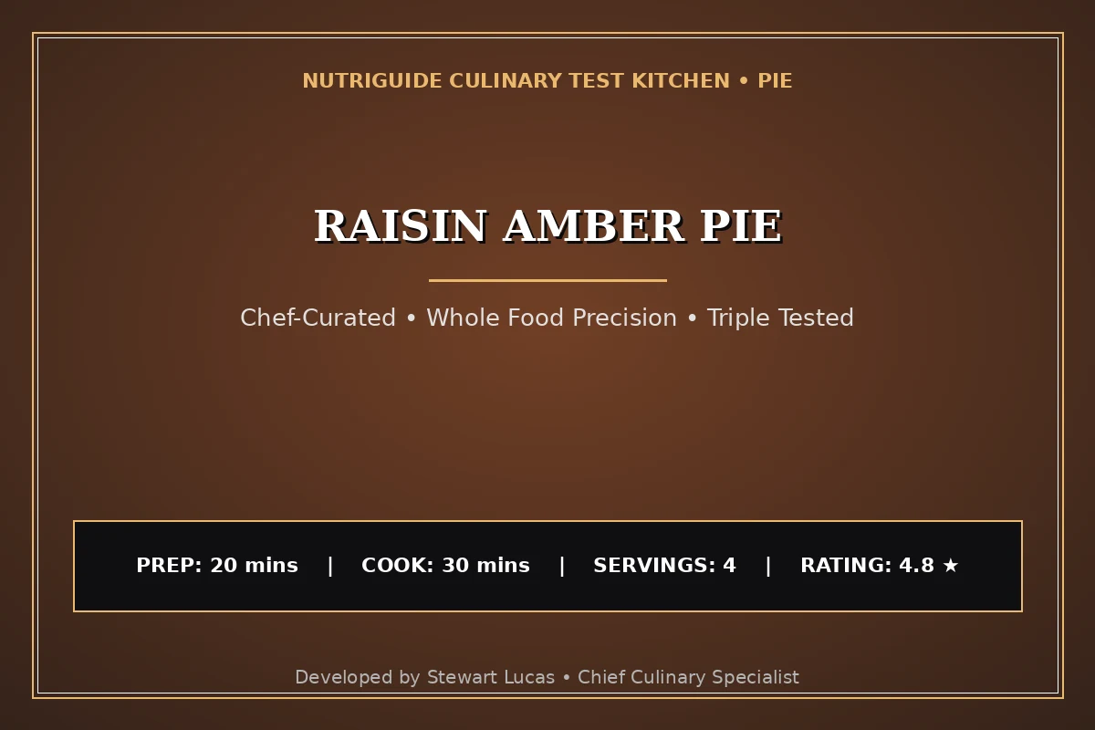 Raisin Amber Pie