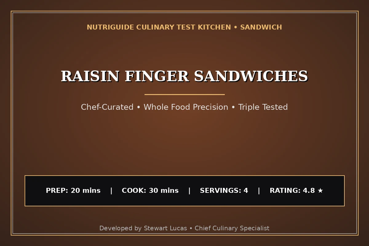 Raisin Finger Sandwiches