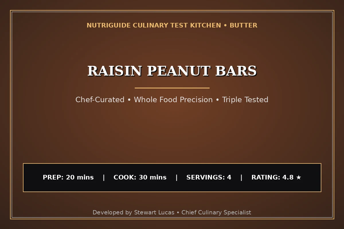 Raisin Peanut Bars