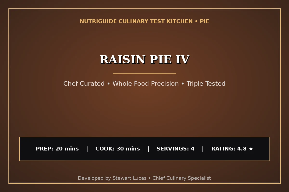 Raisin Pie Iv