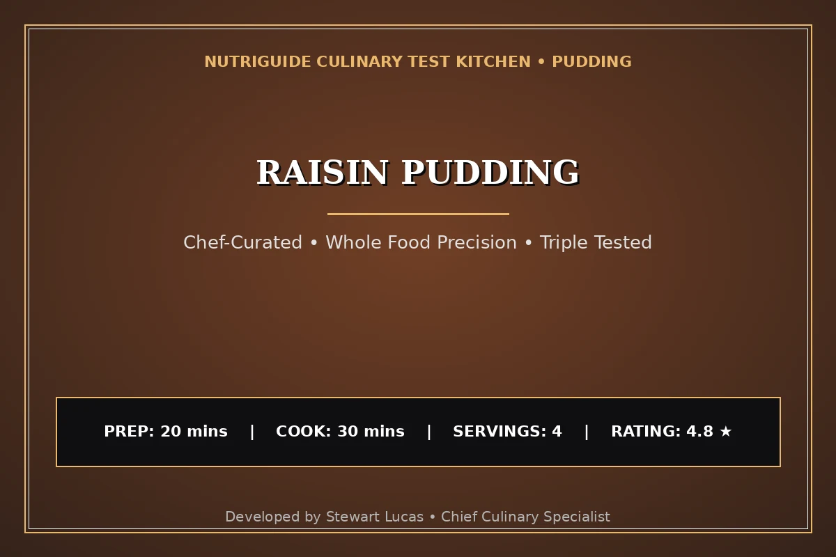 Raisin Pudding