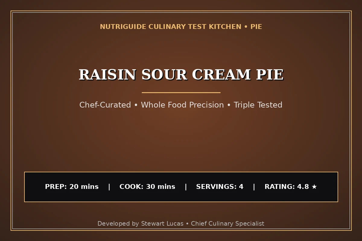 Raisin Sour Cream Pie