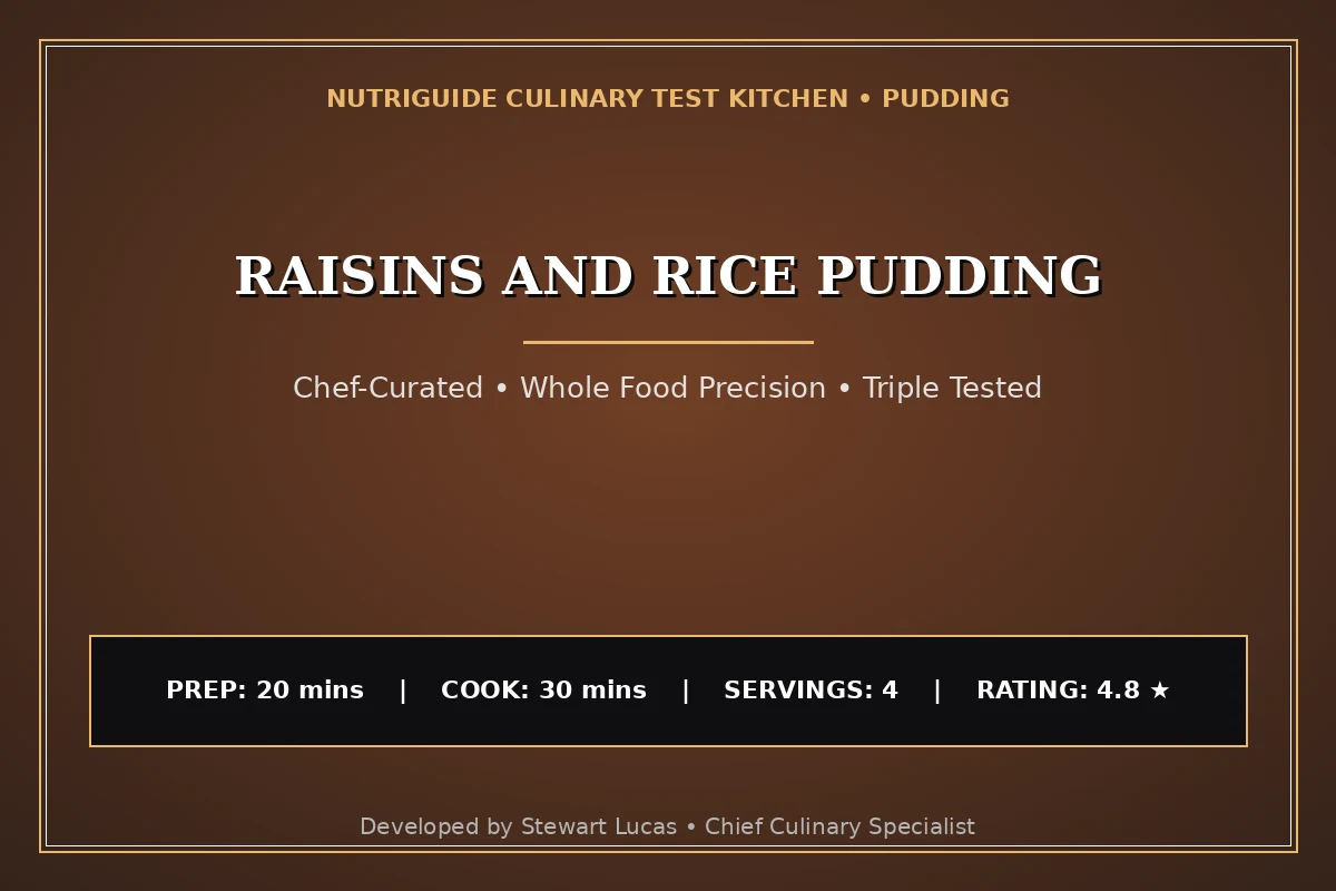 Raisins And Rice Pudding