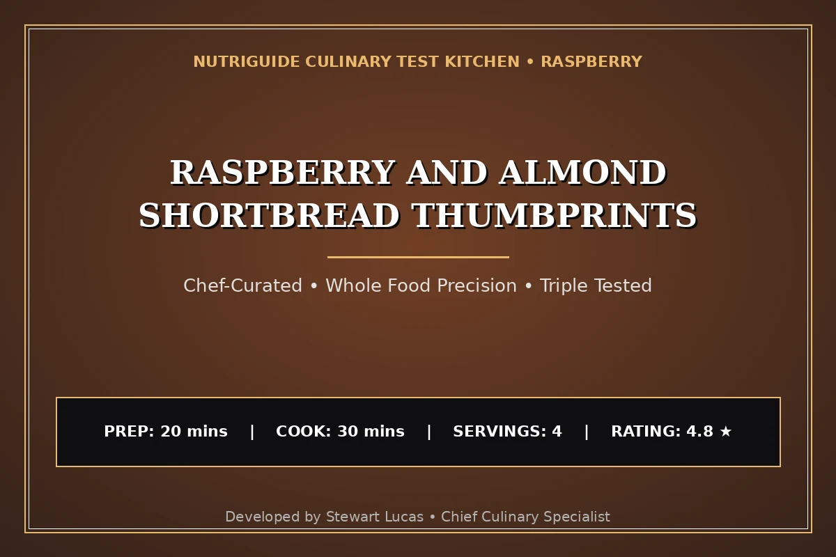 Raspberry And Almond Shortbread Thumbprints