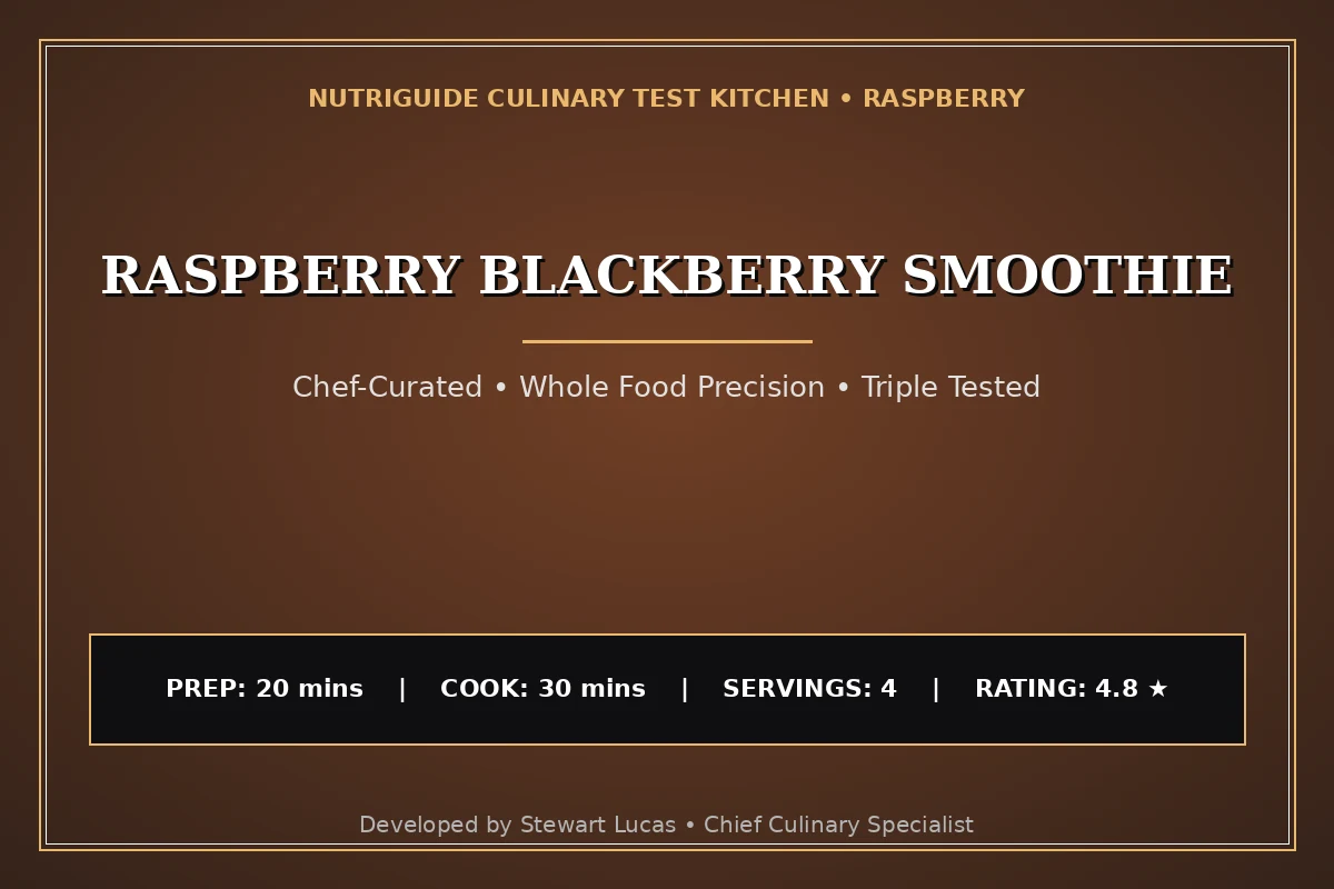 Raspberry Blackberry Smoothie