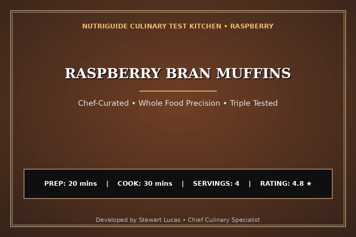 Raspberry Bran Muffins