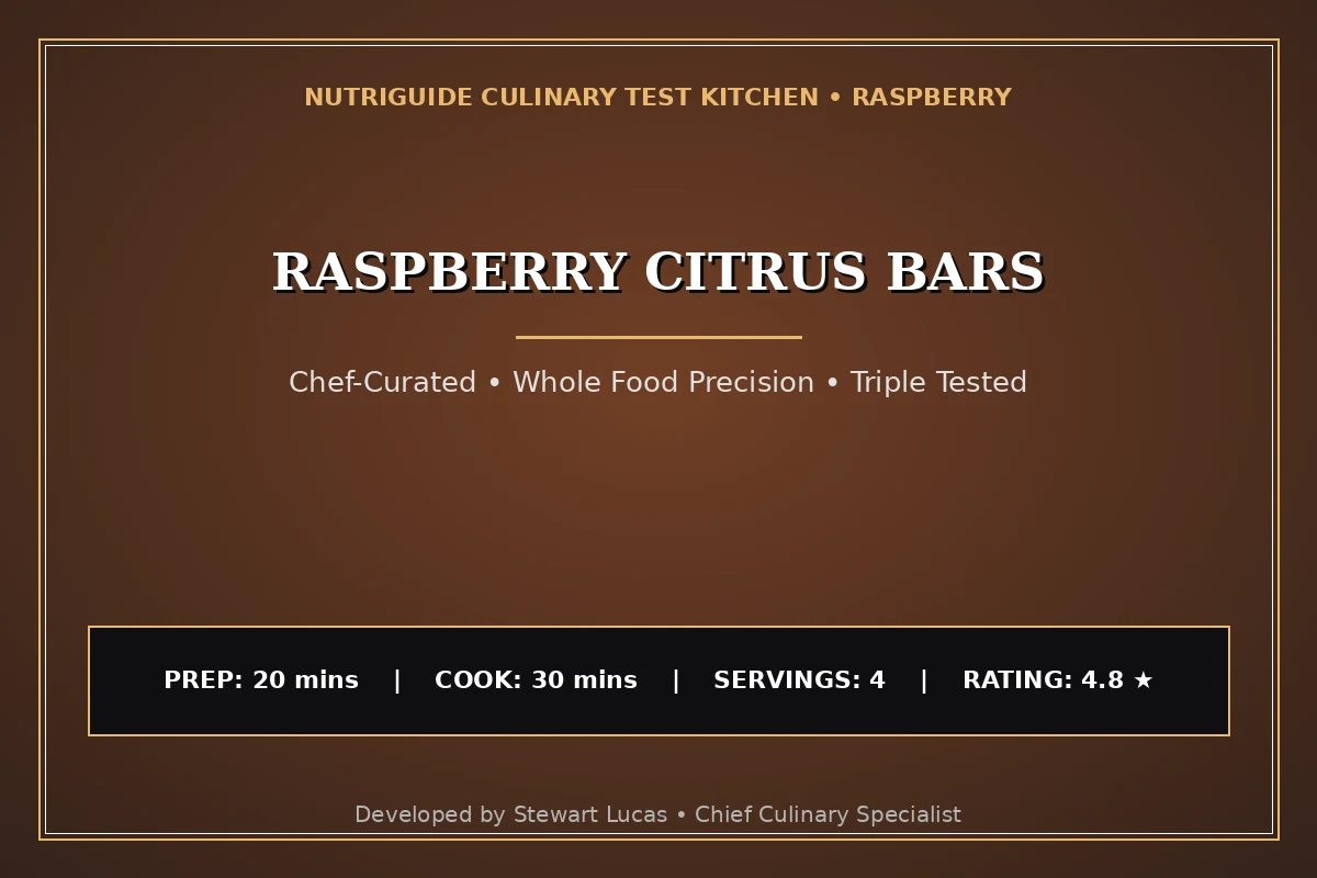 Raspberry Citrus Bars
