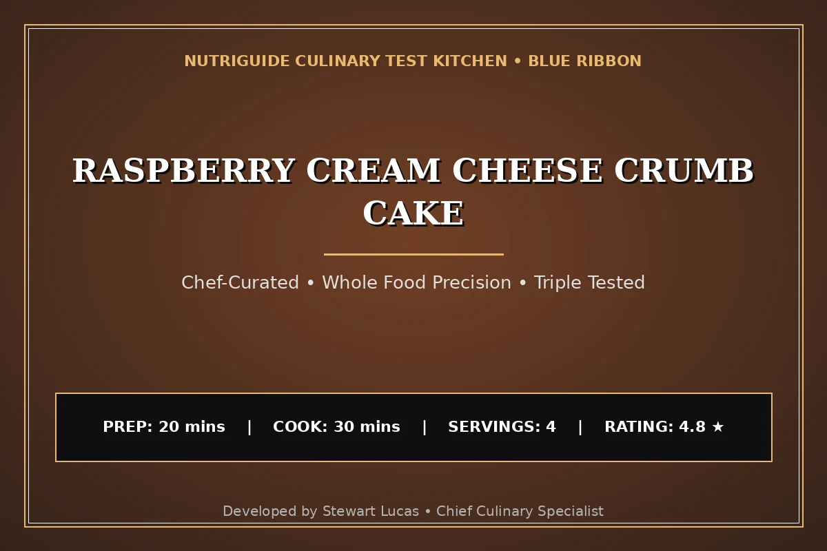 Raspberry Cream Cheese Crumb Cake