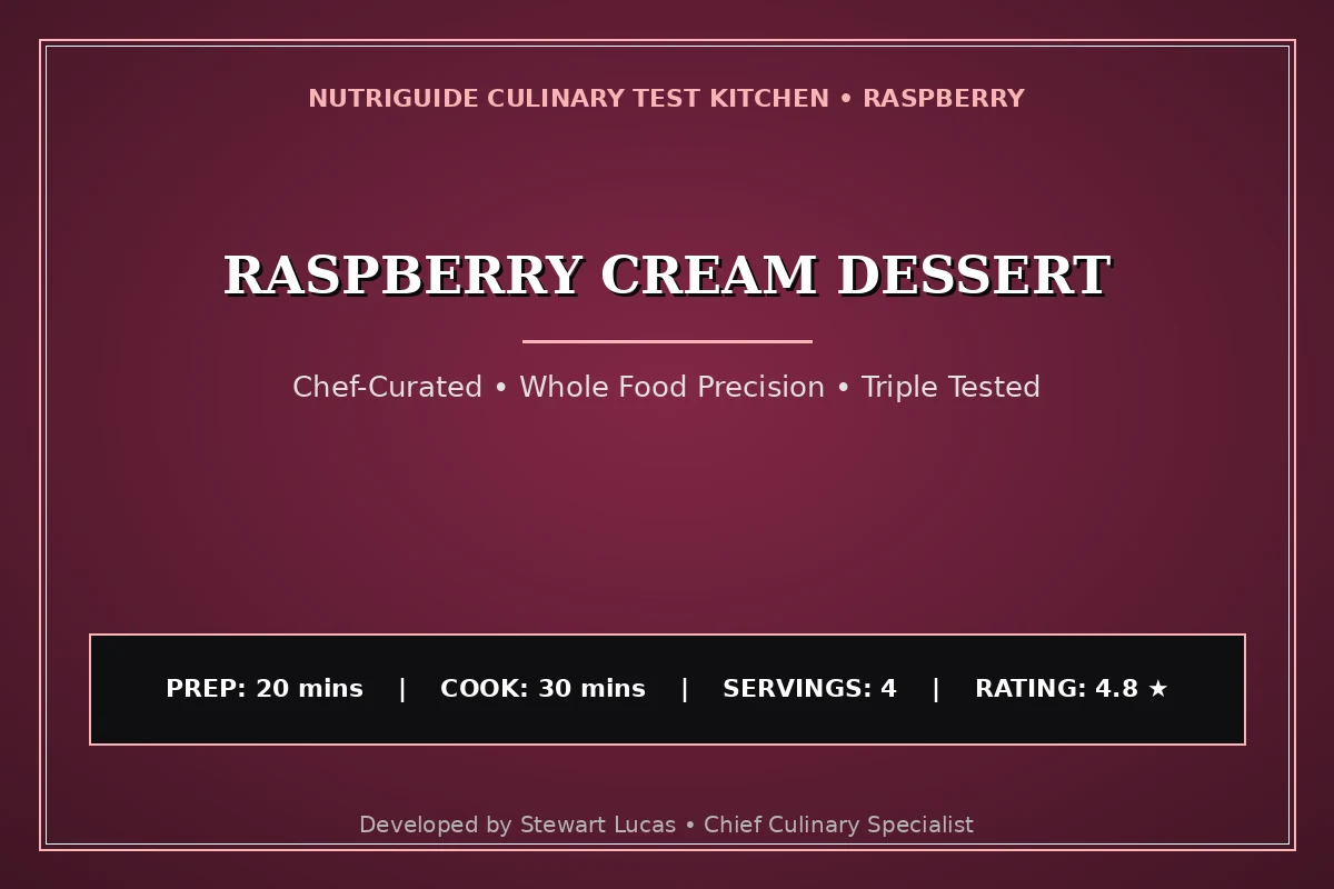 Raspberry Cream Dessert