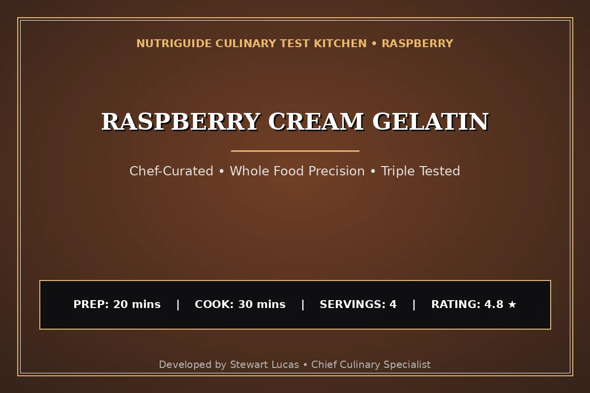 Raspberry Cream Gelatin