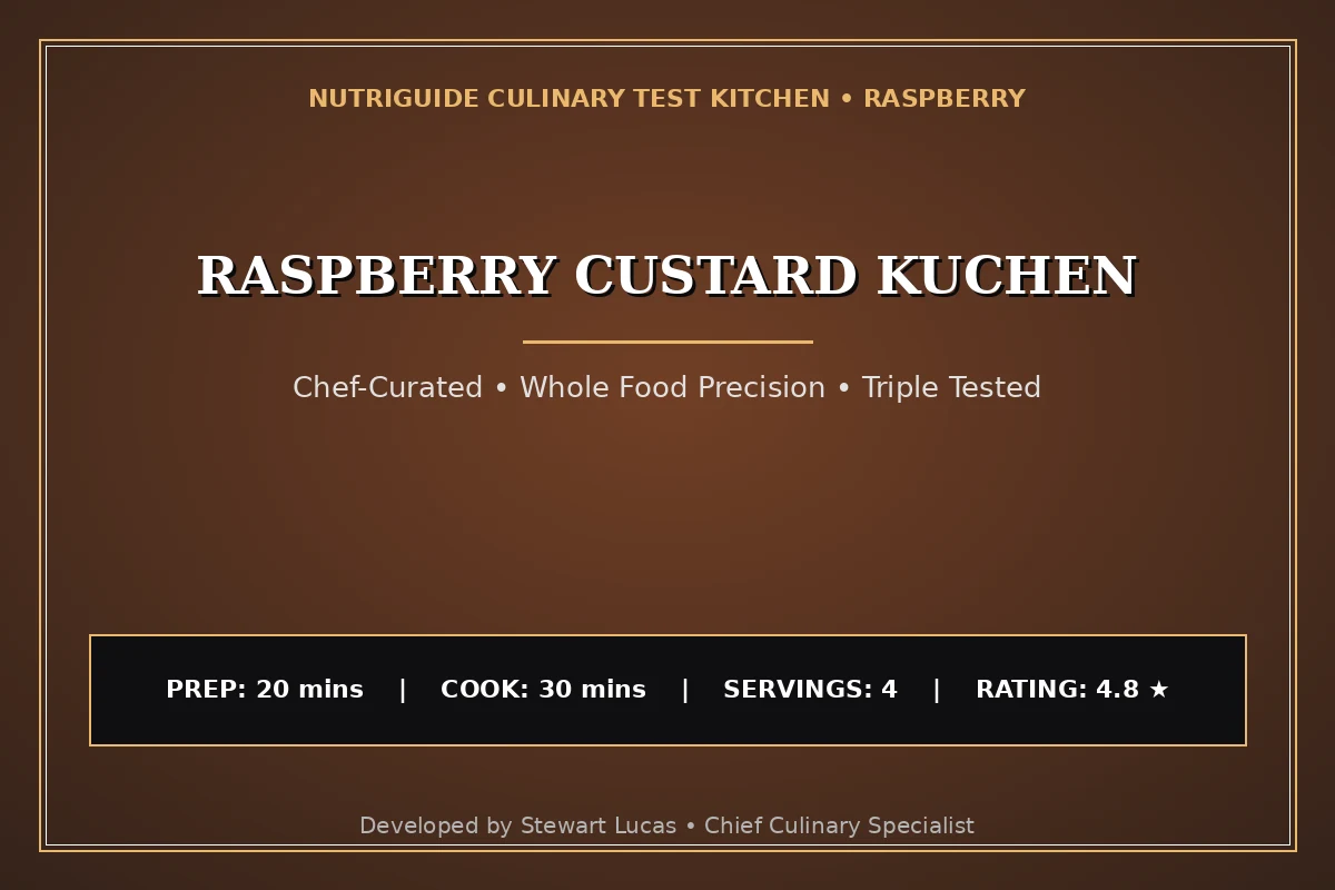 Raspberry Custard Kuchen