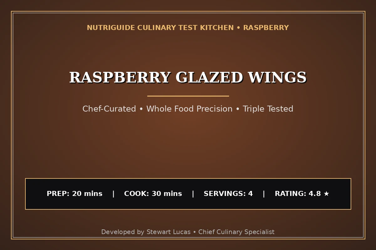 Raspberry Glazed Wings