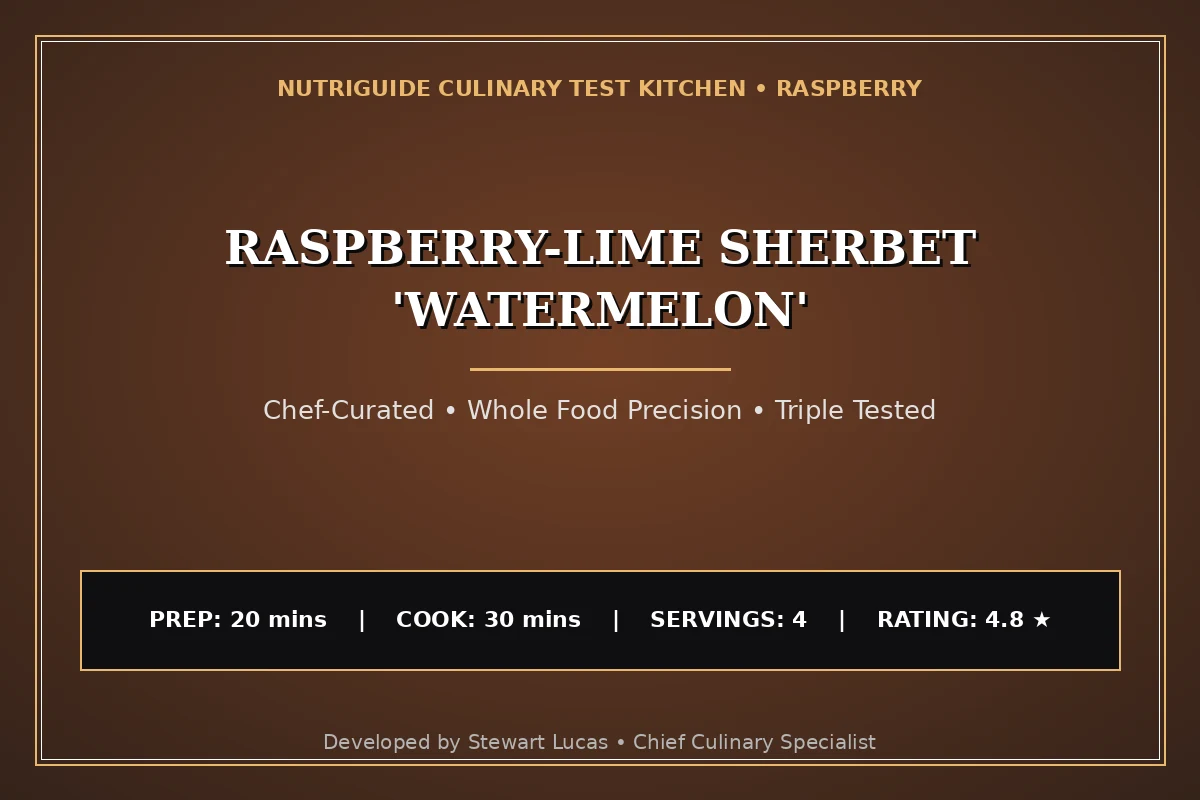 Raspberry-Lime Sherbet 'Watermelon'